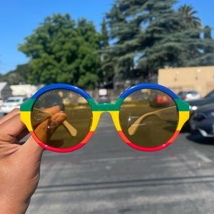 Gucci 55mm Oval Sunglasses